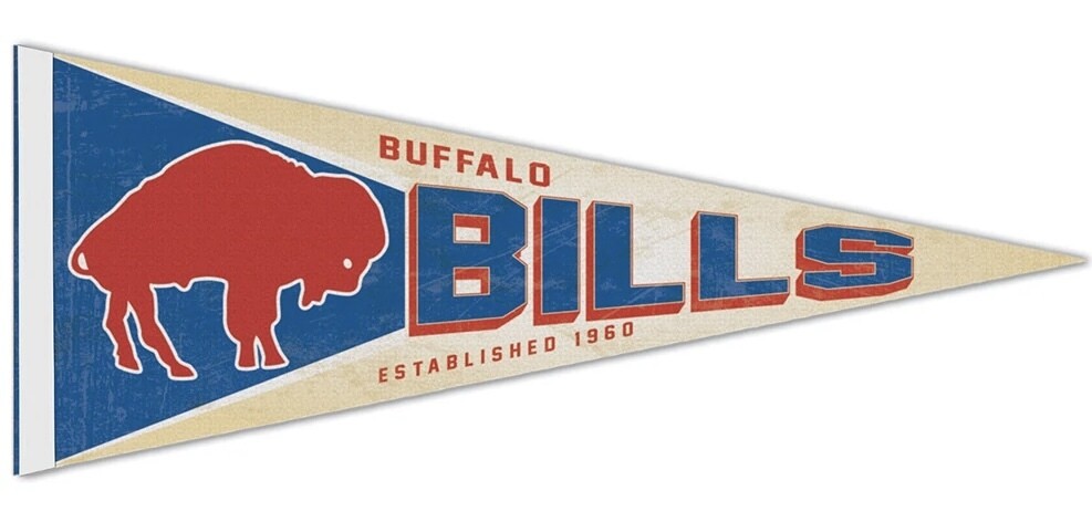 Buffalo Bills Retro 12 Buffalo Bills Retro 12" x 30" Premium Pennant