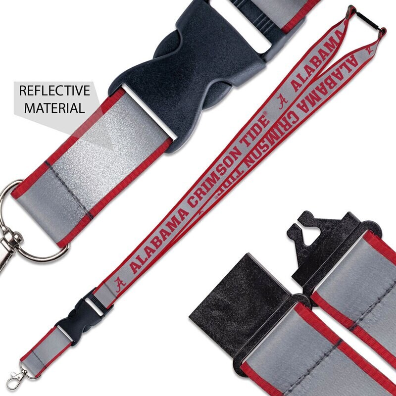 Alabama Crimson Tide Reflective Lanyard Alabama Crimson Tide Reflective Lanyard