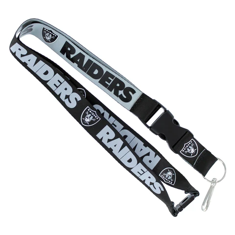 Las Vegas Raiders Reversible Lanyard Las Vegas Raiders Reversible Lanyard