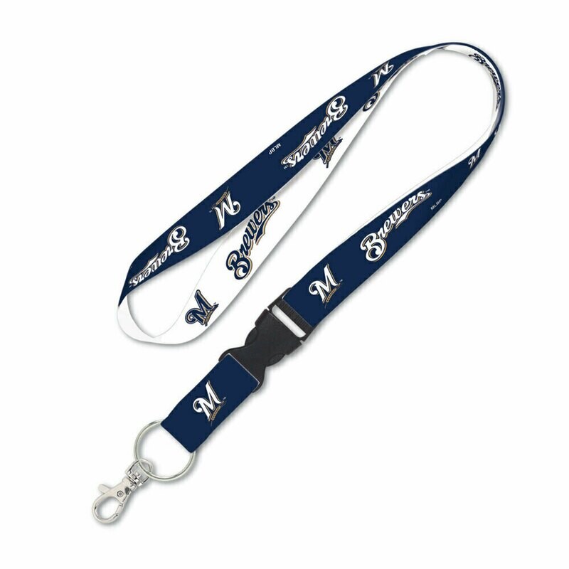 Milwaukee Brewers Reversible 1 Milwaukee Brewers Reversible 1" Lanyard