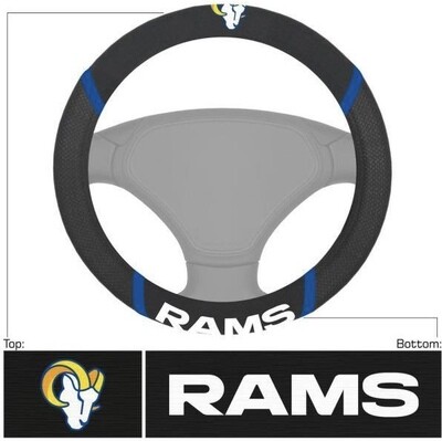 Los Angeles Rams Embroidered Car Steering Wheel Cover Los Angeles Rams Embroidered Car Steering Wheel Cover