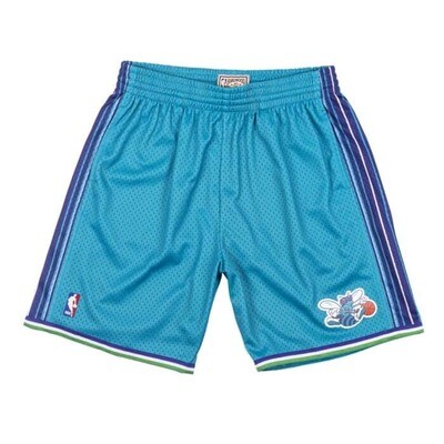 Charlotte Hornets 99-00 Men's Teal Mitchell & Ness Swingman Shorts Charlotte Hornets 99-00 Men's Teal Mitchell & Ness Swingman Shorts