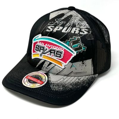 San Antonio Spurs Men’s Mitchell & Ness NBA Hyper Trucker Snapback Hat San Antonio Spurs Men’s Mitchell & Ness NBA Hyper Trucker Snapback Hat
