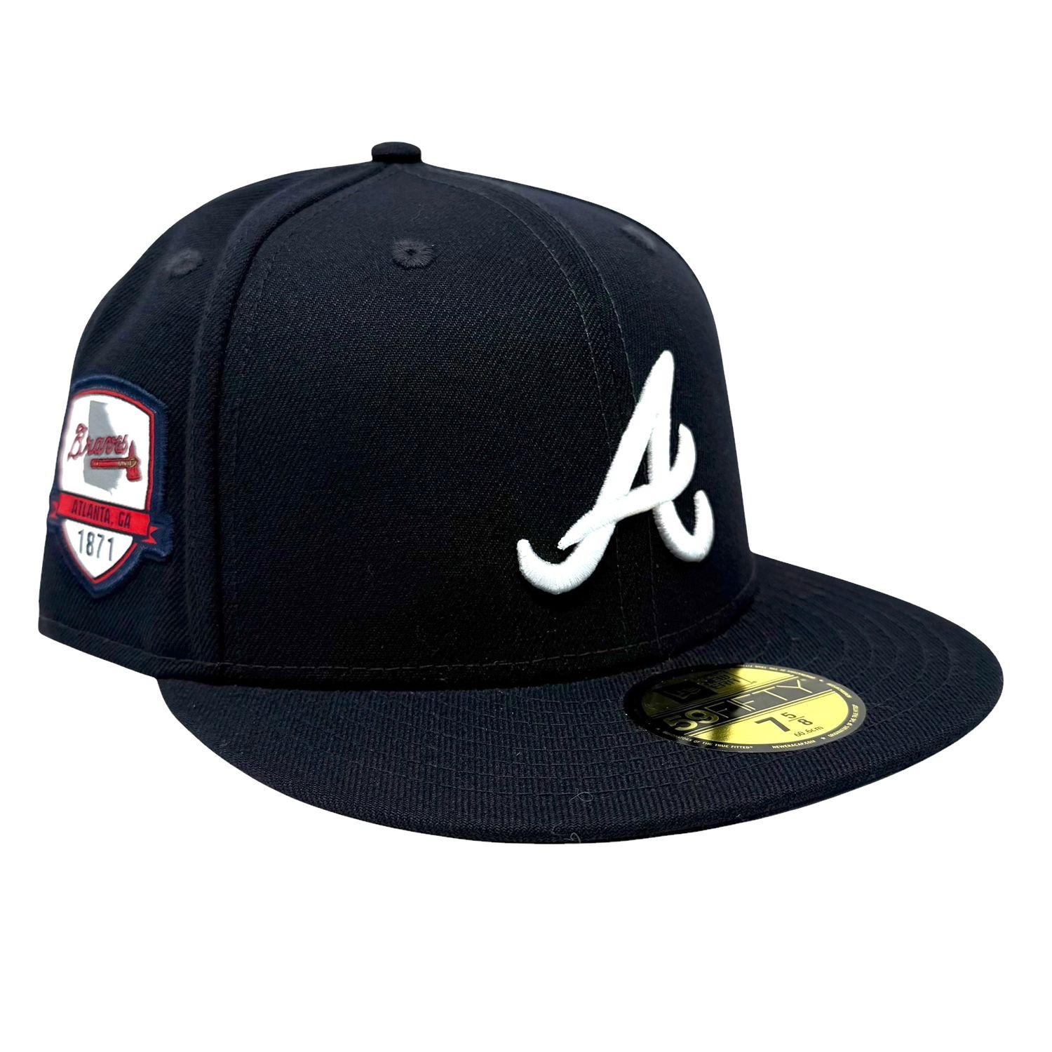 Atlanta Braves Men's City Side New Era 59Fifty Fitted Hat Atlanta Braves Men's City Side New Era 59Fifty Fitted Hat