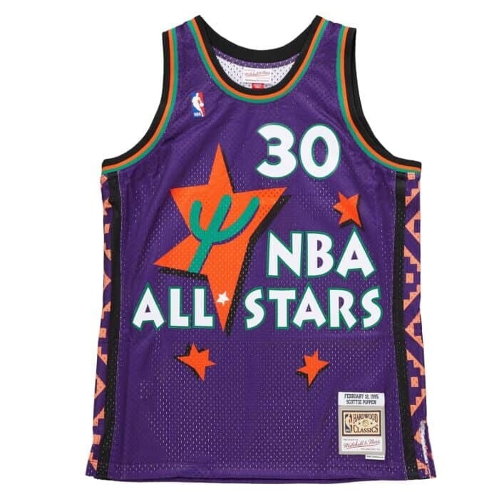 Chicago Bulls Scottie Pippen 1995 Men's Purple All Star Game Mitchell & Ness Swingman Jersey