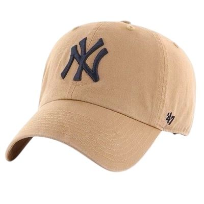New York Yankees Men’s Khaki 47 Brand Clean Up Adjustable Hat