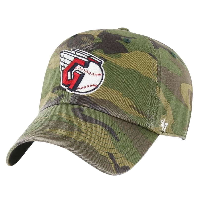 Cleveland Guardians Men’s Camo Clean Up 47 Brand  Adjustable Hat