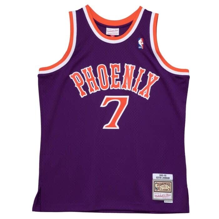 Phoenix Suns Kevin Johnson 1988-89 Men's Purple Mitchell & Ness Swingman Jersey