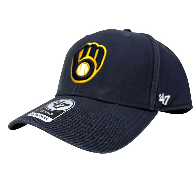 Milwaukee Brewers Men's 47 Brand MVP Legend Adjustable Hat Milwaukee Brewers Men's 47 Brand MVP Legend Adjustable Hat