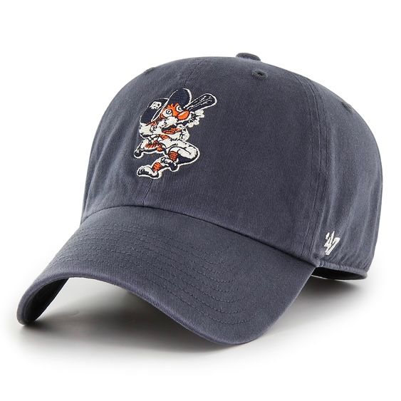 Detroit Tigers Men's Cooperstown Swinging Kitty 47 Brand Clean Up Adjustable Hat