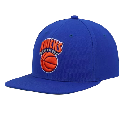 New York Knicks Men’s Mitchell & Ness NBA Team Ground 2.0 Stretch Snapback Hat New York Knicks Men’s Mitchell & Ness NBA Team Ground 2.0 Stretch Snapback Hat