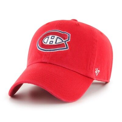Montreal Canadiens Men's Red 47 Brand Clean Up Adjustable Hat