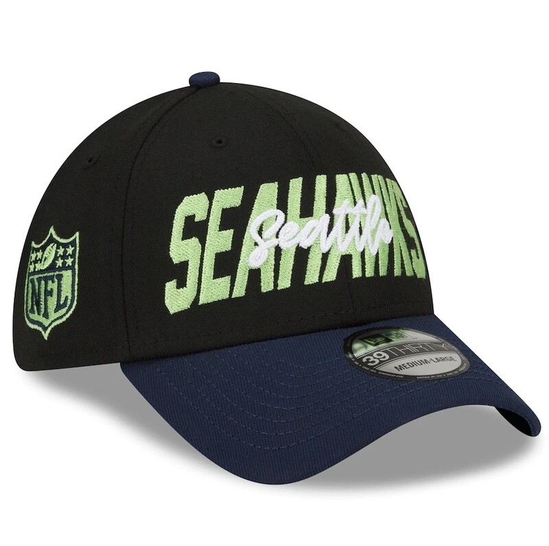 Seattle Seahawks Men’s New Era Black NFL Draft 39Thirty Fitted Hat Seattle Seahawks Men’s New Era Black NFL Draft 39Thirty Fitted Hat