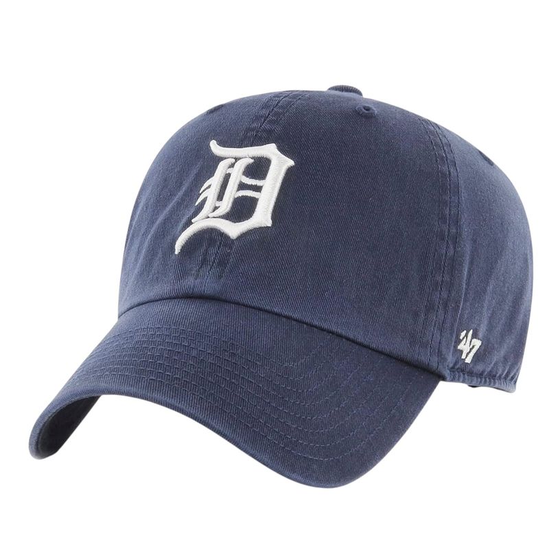 Detroit Tigers Men's Navy 47 Brand Clean Up Adjustable Hat