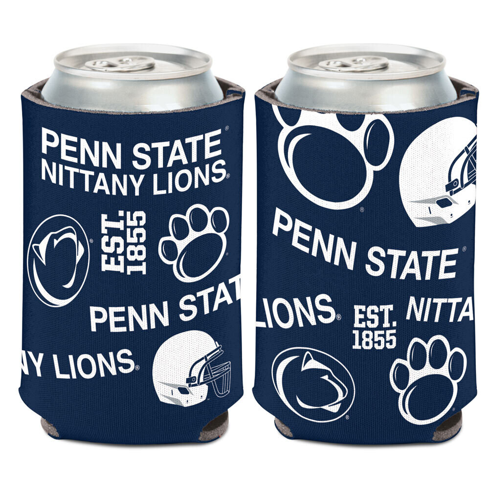 Penn State Nittany Lions AOP 12 Ounce Can Cooler Koozie Penn State Nittany Lions AOP 12 Ounce Can Cooler Koozie