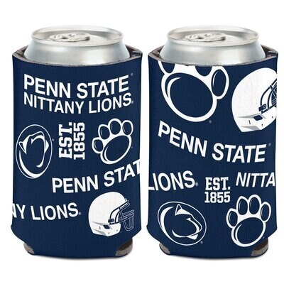 Penn State Nittany Lions AOP 12 Ounce Can Cooler Koozie Penn State Nittany Lions AOP 12 Ounce Can Cooler Koozie