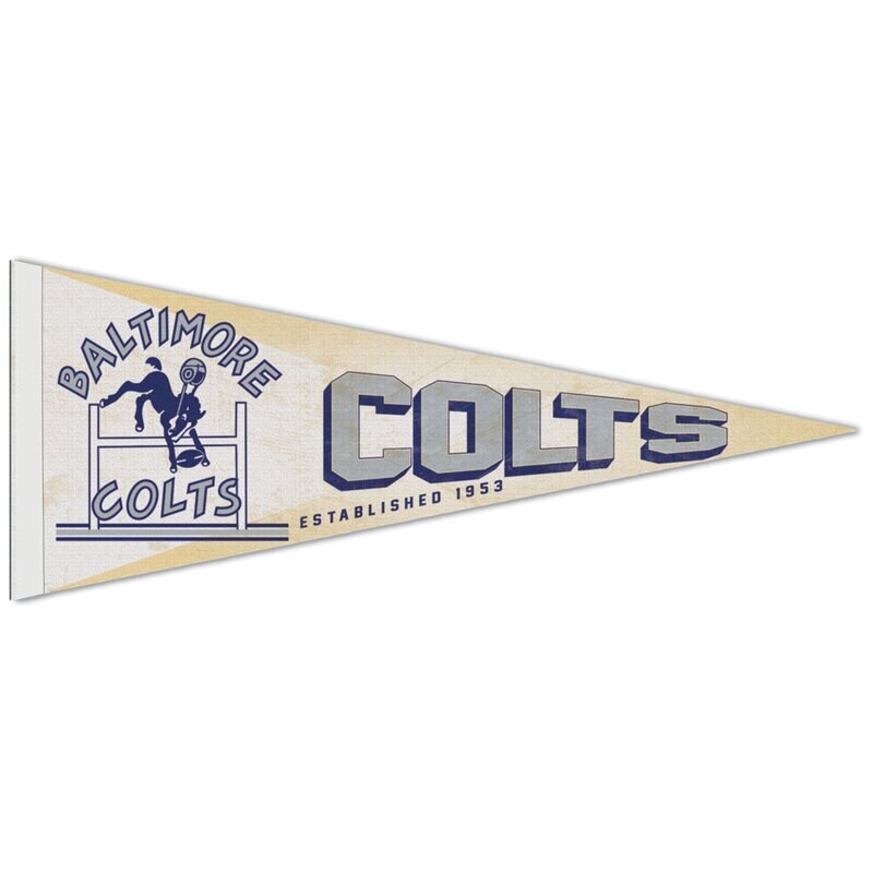 Baltimore Colts Retro 12 Baltimore Colts Retro 12" x 30" Premium Pennant