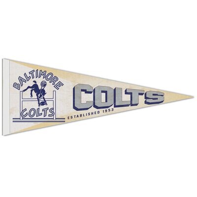 Baltimore Colts Retro 12" x 30" Premium Pennant