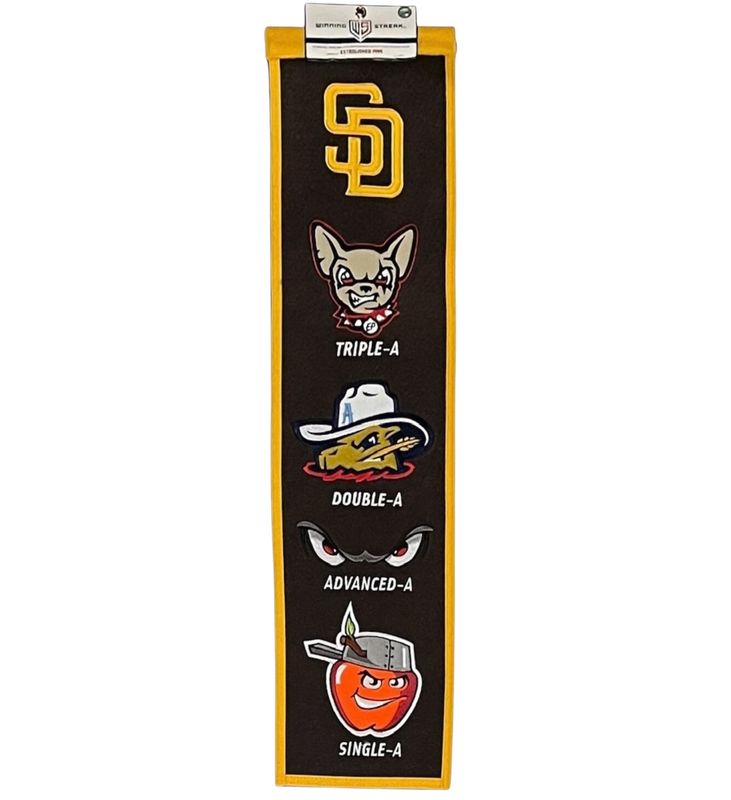 San Diego Padres Affiliate 8” x 32” Heritage Banner