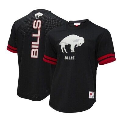Buffalo Bills Men's Mitchell & Ness NFL Camo Reflective Mesh Crewneck Jersey Buffalo Bills Men's Mitchell & Ness NFL Camo Reflective Mesh Crewneck Jersey