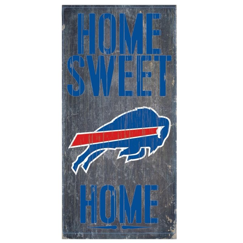Buffalo Bills 6" x 12" Home Sweet Home Wooden Sign