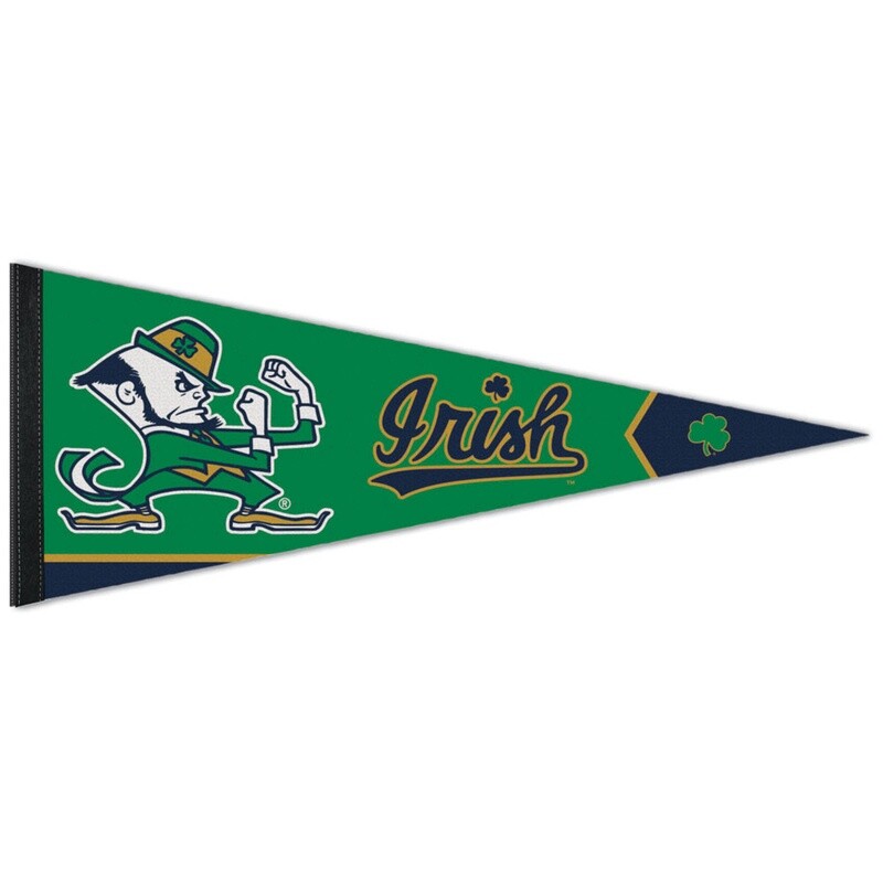 Notre Dame Fighting Irish 12 Notre Dame Fighting Irish 12" x 30" Premium Pennant