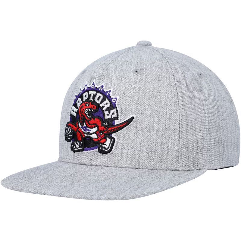 Toronto Raptors Men’s Heather Grey 2.0 Mitchell & Ness Team Snapback Hat Toronto Raptors Men’s Heather Grey 2.0 Mitchell & Ness Team Snapback Hat