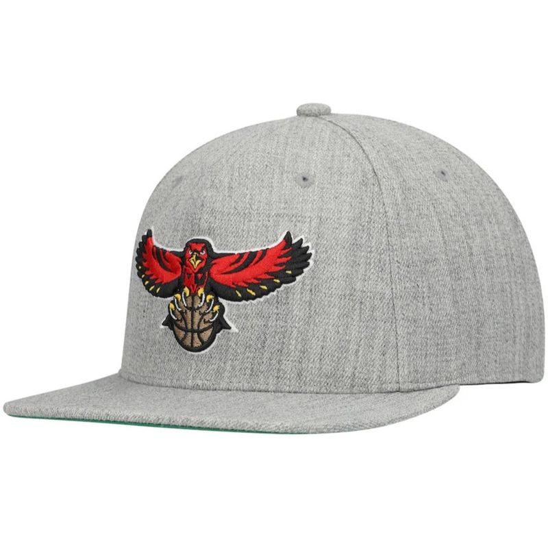Atlanta Hawks Men’s Heather Grey 2.0 Mitchell & Ness Team Snapback Hat Atlanta Hawks Men’s Heather Grey 2.0 Mitchell & Ness Team Snapback Hat