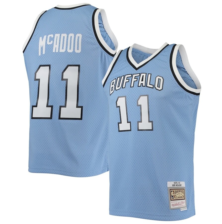 Buffalo Braves Bob McAdoo 1975-76 Blue Mitchell & Ness Men’s Swingman Jersey