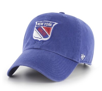 New York Rangers Men's 47 Brand Clean Up Adjustable Hat New York Rangers Men's 47 Brand Clean Up Adjustable Hat