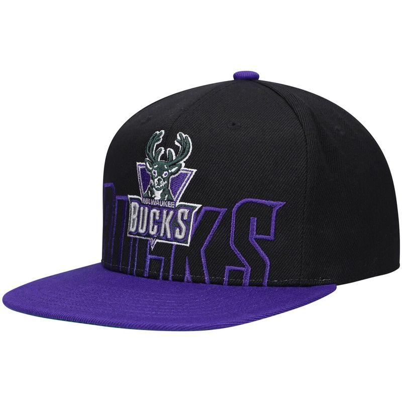 Milwaukee Bucks Men’s Mitchell & Ness NBA Low Big Face Snapback Hat Milwaukee Bucks Men’s Mitchell & Ness NBA Low Big Face Snapback Hat