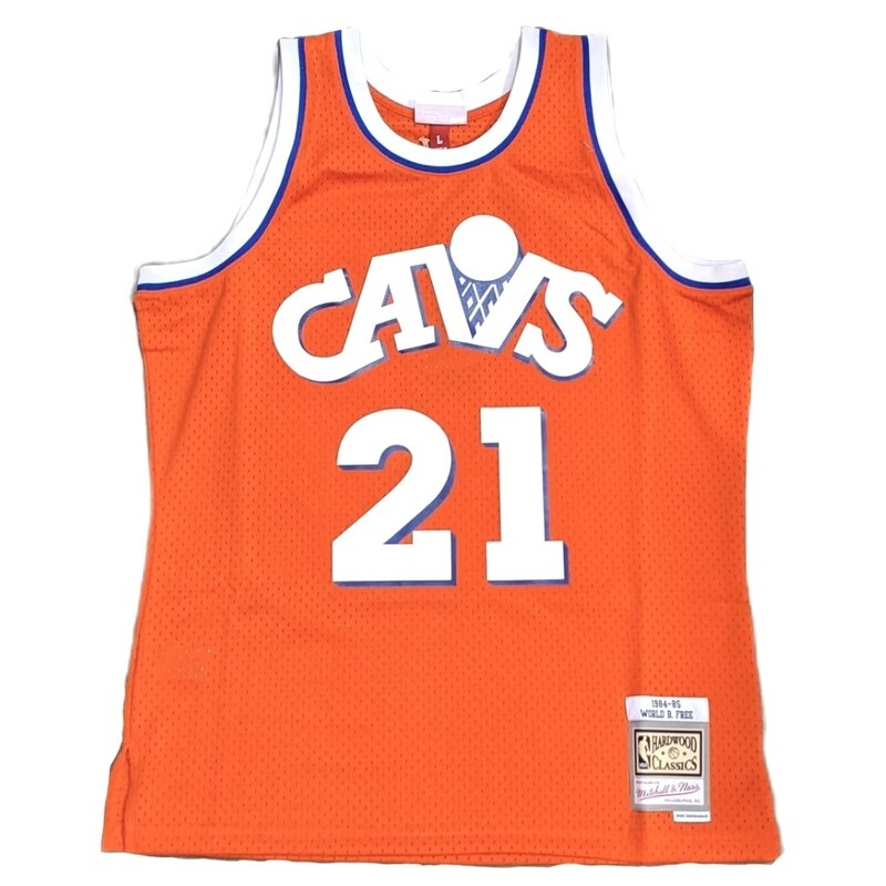 Cleveland Cavaliers World B. Free 1984-85 Men's Orange Mitchell & Ness Swingman Jersey