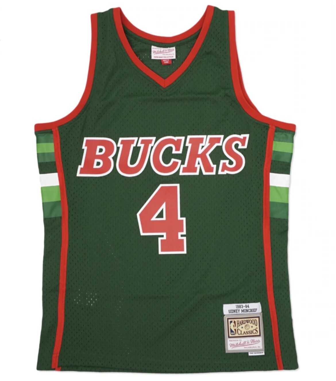 Milwaukee Bucks Sidney Moncrief 1983-84 Men's Green Mitchell & Ness Swingman Jersey Milwaukee Bucks Sidney Moncrief 1983-84 Men's Green Mitchell & Ness Swingman Jersey