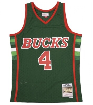 Milwaukee Bucks Sidney Moncrief 1983-84 Men's Green Mitchell & Ness Swingman Jersey