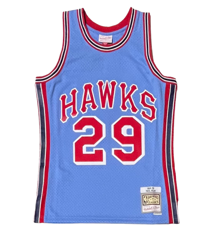 Atlanta Hawks Paul Silas 1968-69 Men's Baby Blue Mitchell & Ness Swingman Jersey