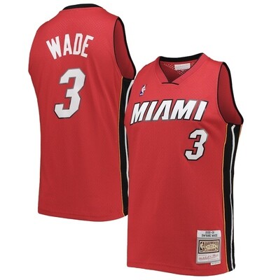 Miami Heat Dwayne Wade 2005-06 Men's Red Mitchell & Ness Swingman Jersey