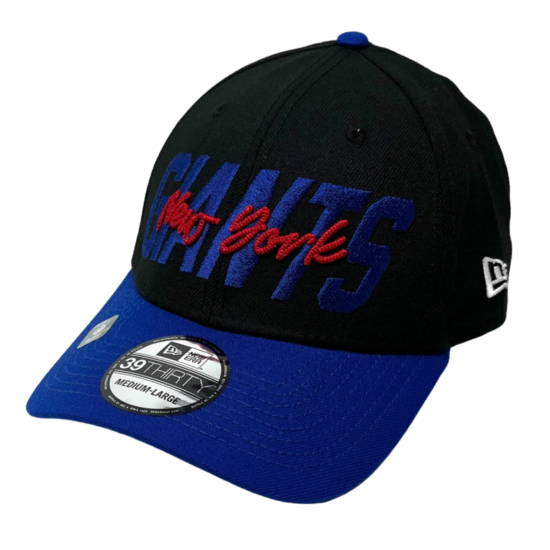 New York Giants Men’s New Era Black NFL Draft 39Thirty Fitted Hat
