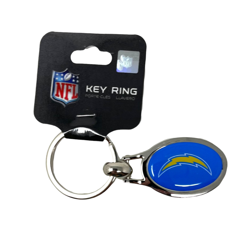 Los Angeles Chargers Metal Oval Key Ring