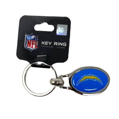 Los Angeles Chargers Metal Oval Key Ring