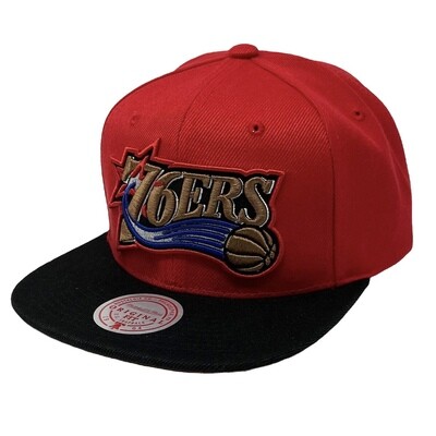 Philadelphia 76ers Men’s Mitchell & Ness Core Basic Snapback Hat