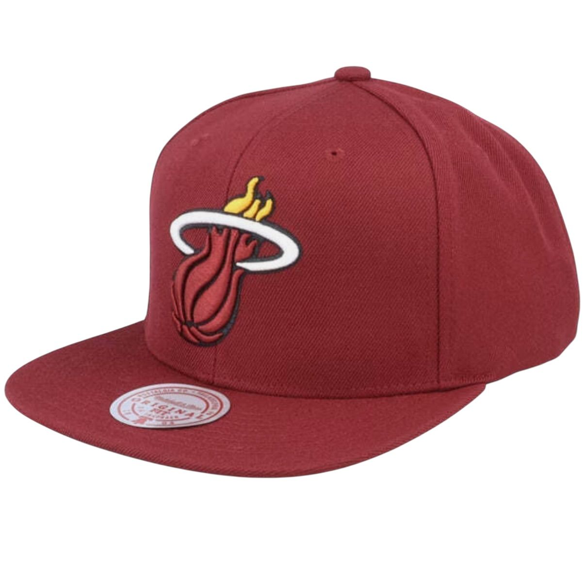 Miami Heat Men’s NBA Mitchell & Ness Core Basic Snapback Hat