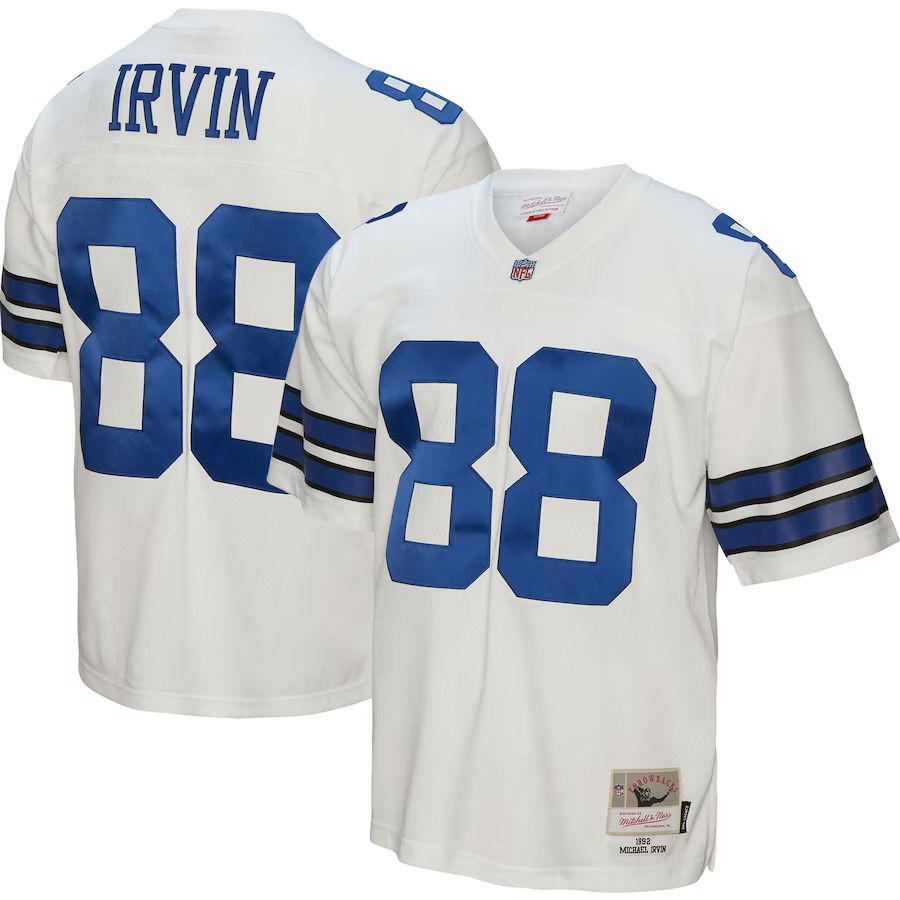Dallas Cowboys Michael Irvin 1992 White Mitchell & Ness Men's Legacy Jersey Dallas Cowboys Michael Irvin 1992 White Mitchell & Ness Men's Legacy Jersey