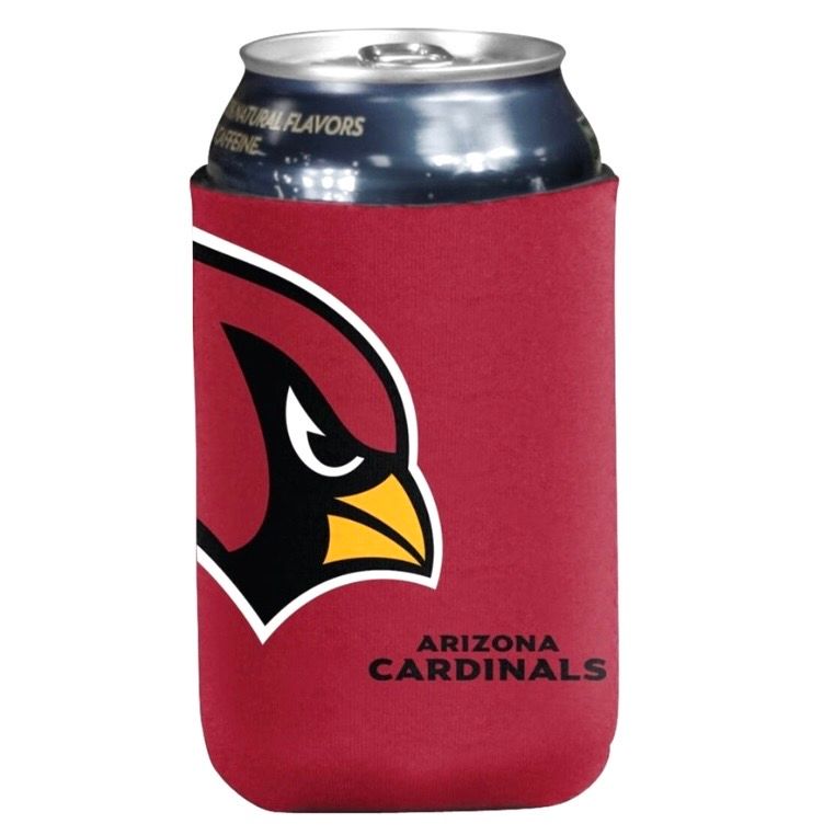 Arizona Cardinals Oversized Logo 12 Ounce Can Cooler Koozie