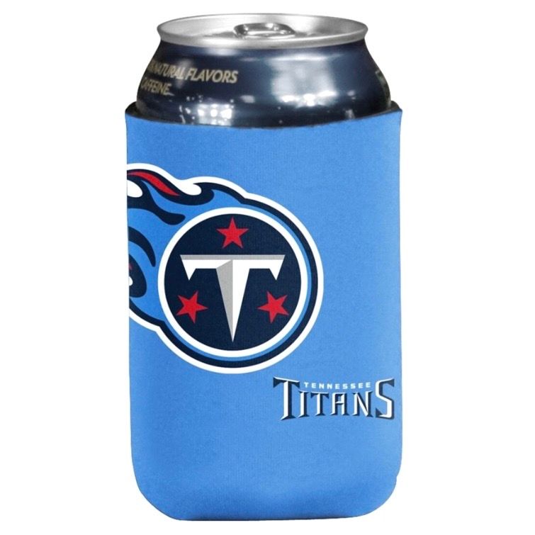 Tennessee Titans Oversized Logo 12 Ounce Can Cooler Koozie