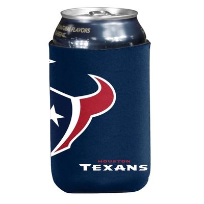 Houston Texans Oversized Logo 12 Ounce Can Cooler Koozie Houston Texans Oversized Logo 12 Ounce Can Cooler Koozie