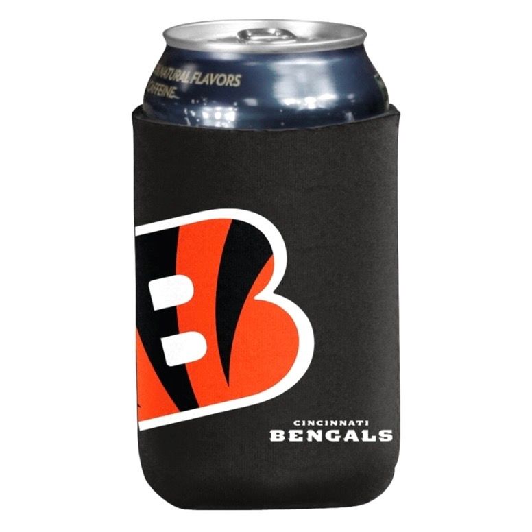 Cincinnati Bengals Oversized Logo 12 Ounce Can Cooler Koozie