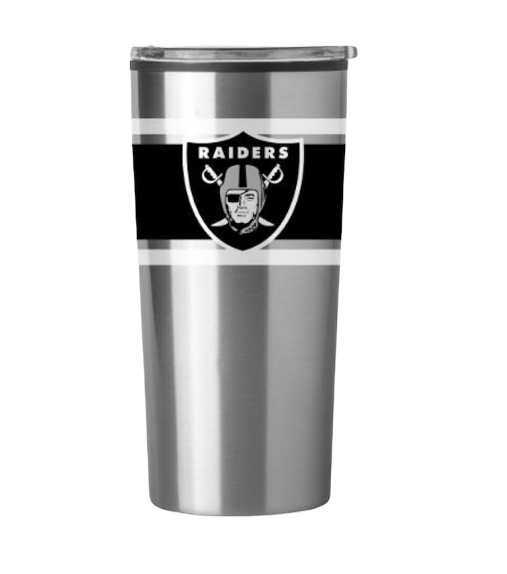 Las Vegas Raiders Stripe 20 oz Fusion Tumbler