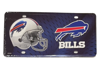 Buffalo Bills Lightweight Metal License Plate Buffalo Bills Lightweight Metal License Plate