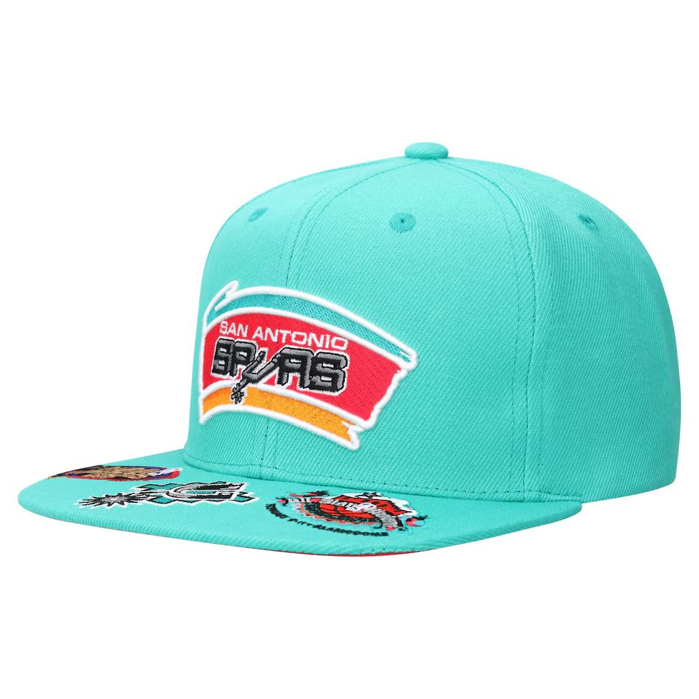 San Antonio Spurs Men’s NBA Front Face Mitchell & Ness Snapback Hat