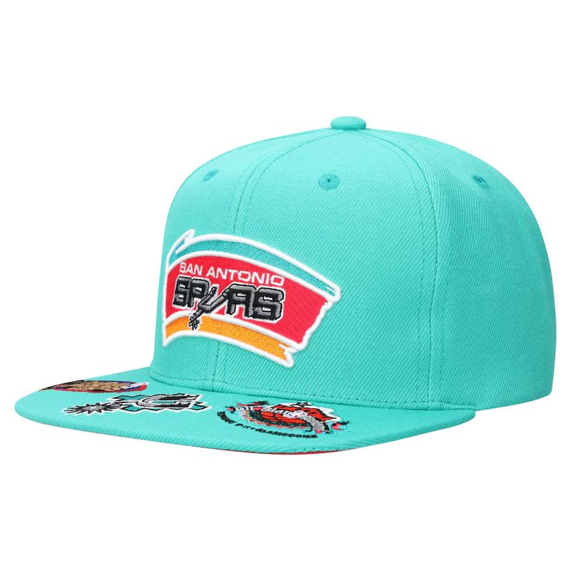 San Antonio Spurs Men’s NBA Front Face Mitchell & Ness Snapback Hat